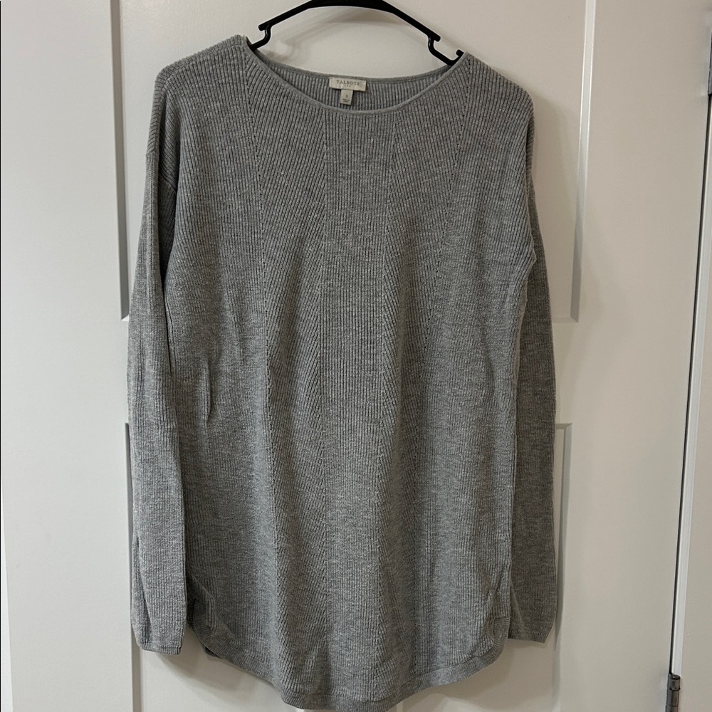 Talbots Heather Gray Knit Sweater